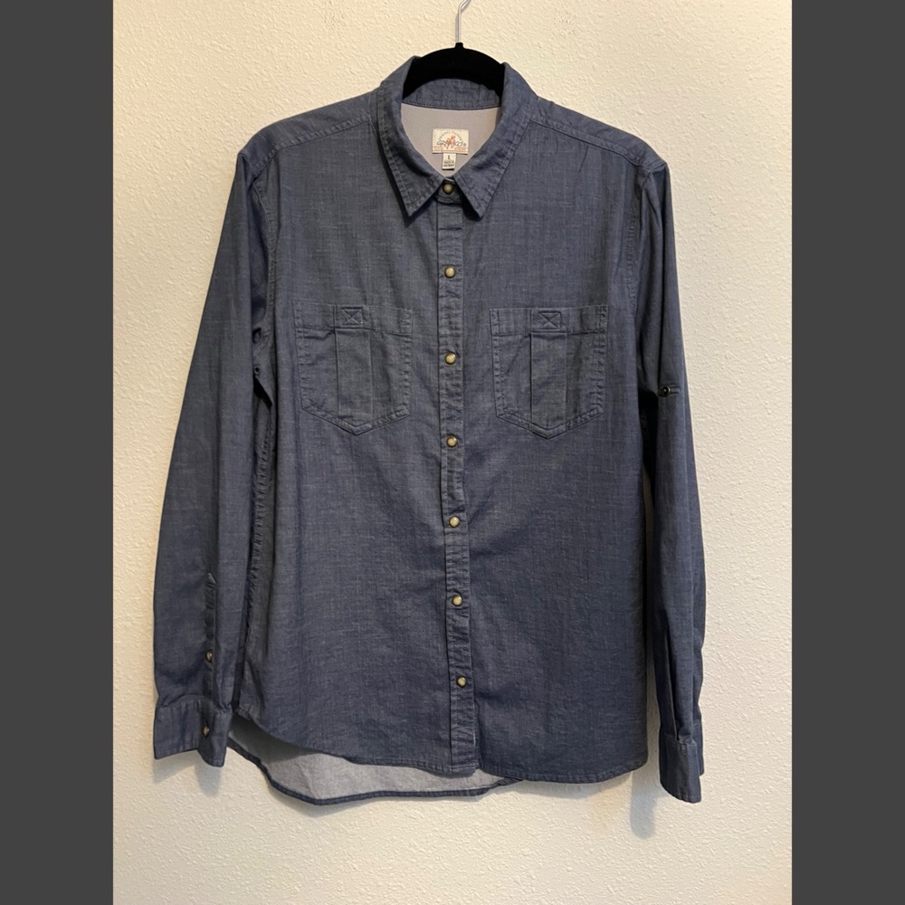 #1604 Gramicci Blue Denim Shirt Large